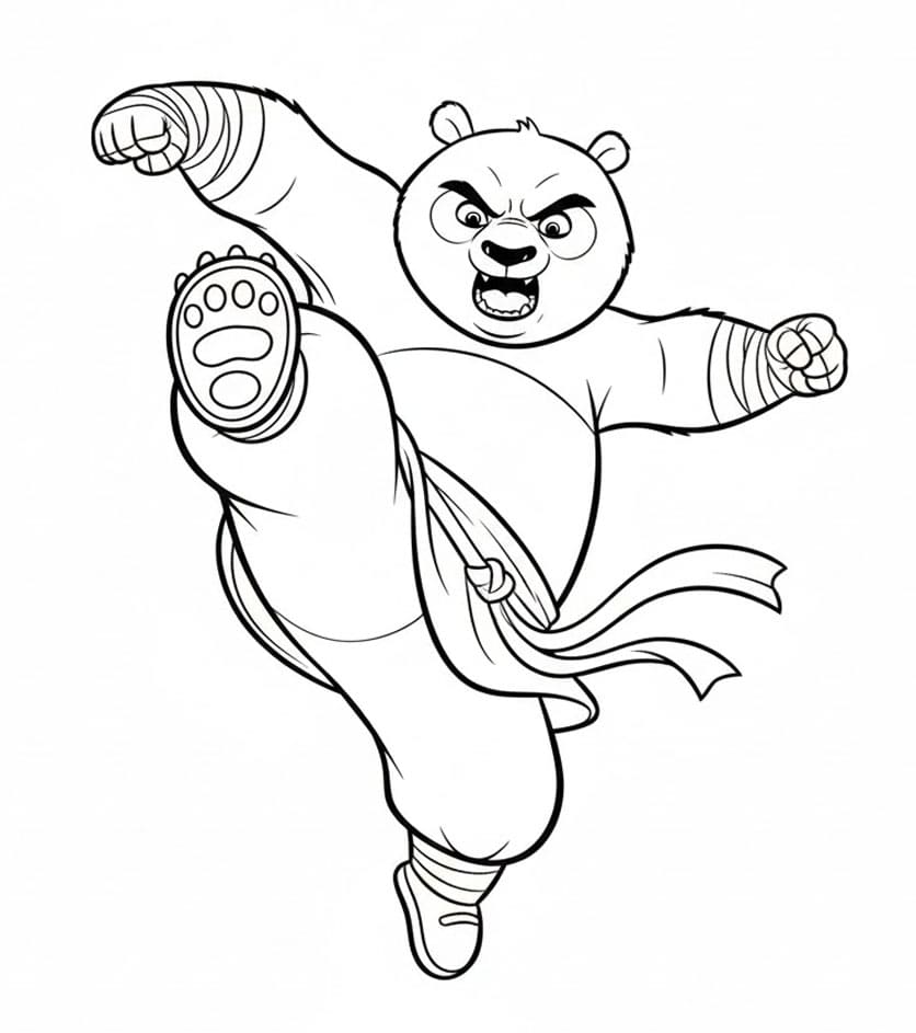 Pörgő Panda Rúgás