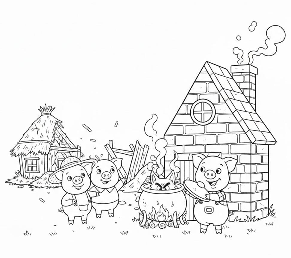 A kismalacok elszaladnak