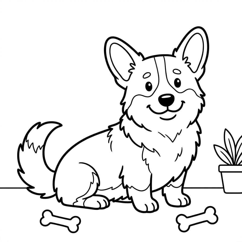 Corgi csontokkal