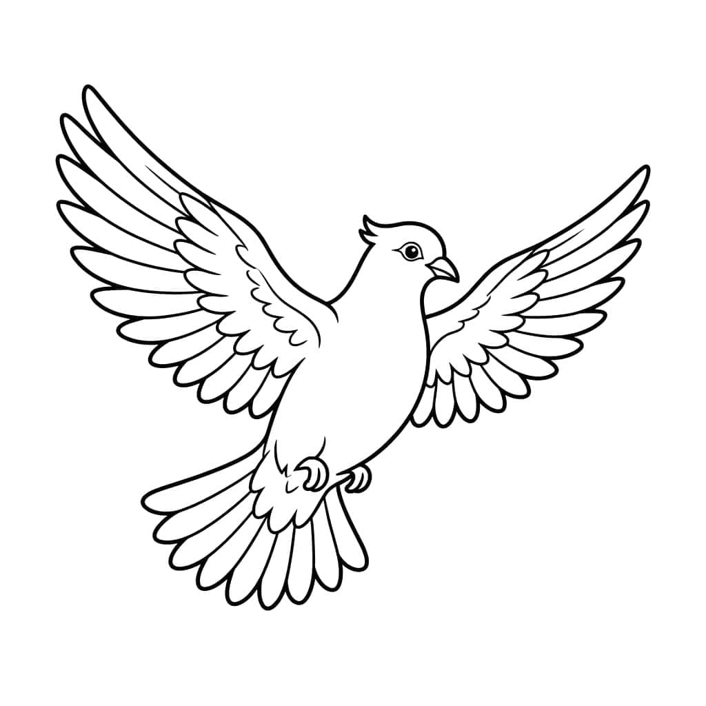 Galamb kiterjeszti szárnyait