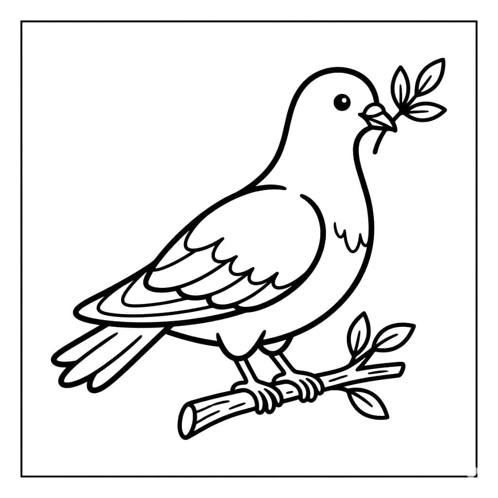 Galamb olajágat visz