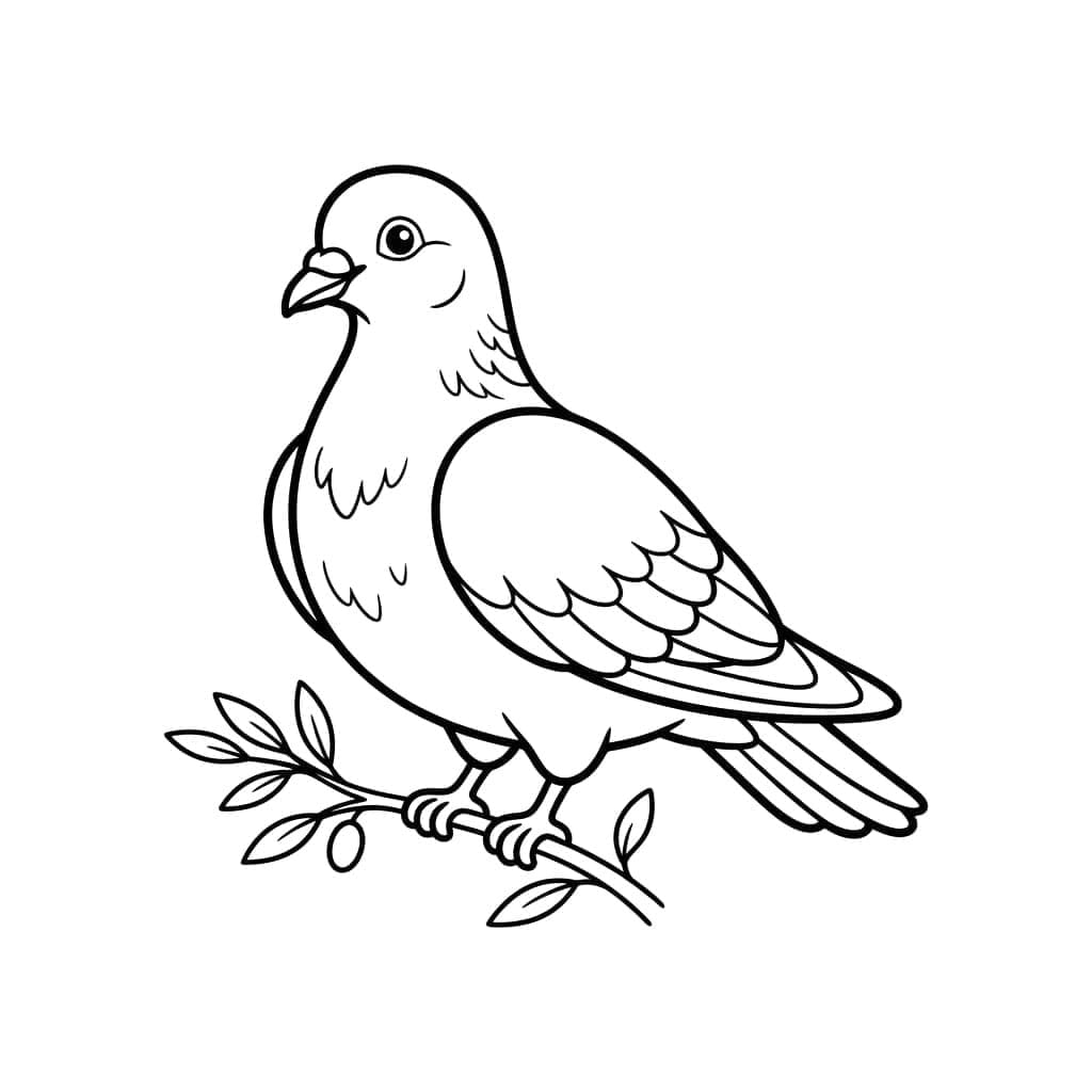 Galamb ült egy ágon