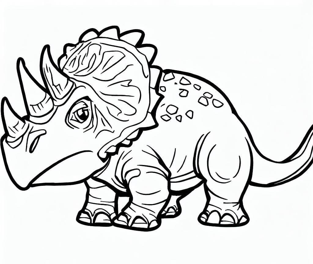 Ingyenesen nyomtatható Triceratops