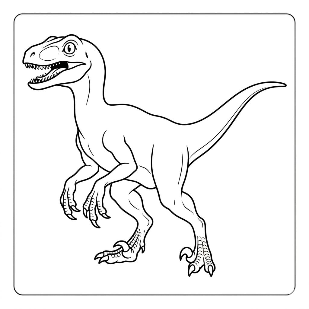 Kíváncsi Velociraptor