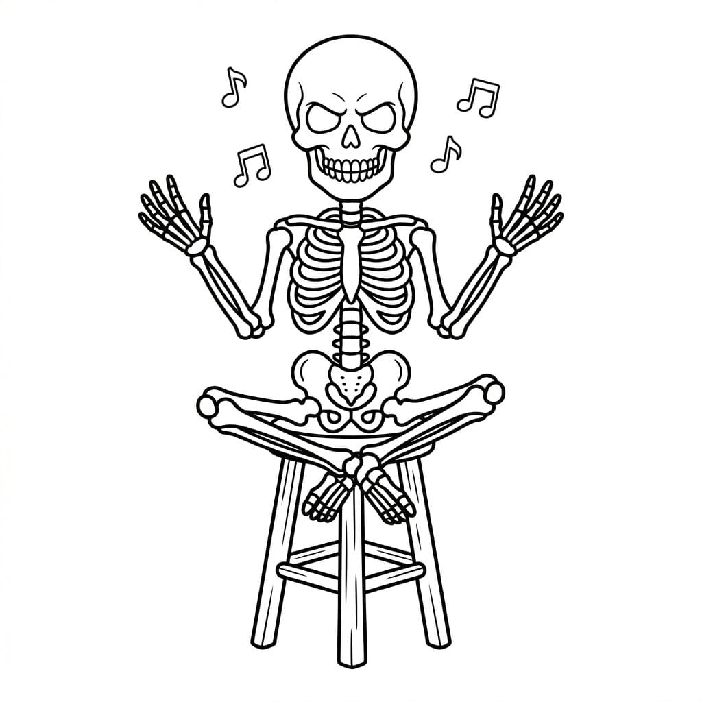 Meditáló Csontváz