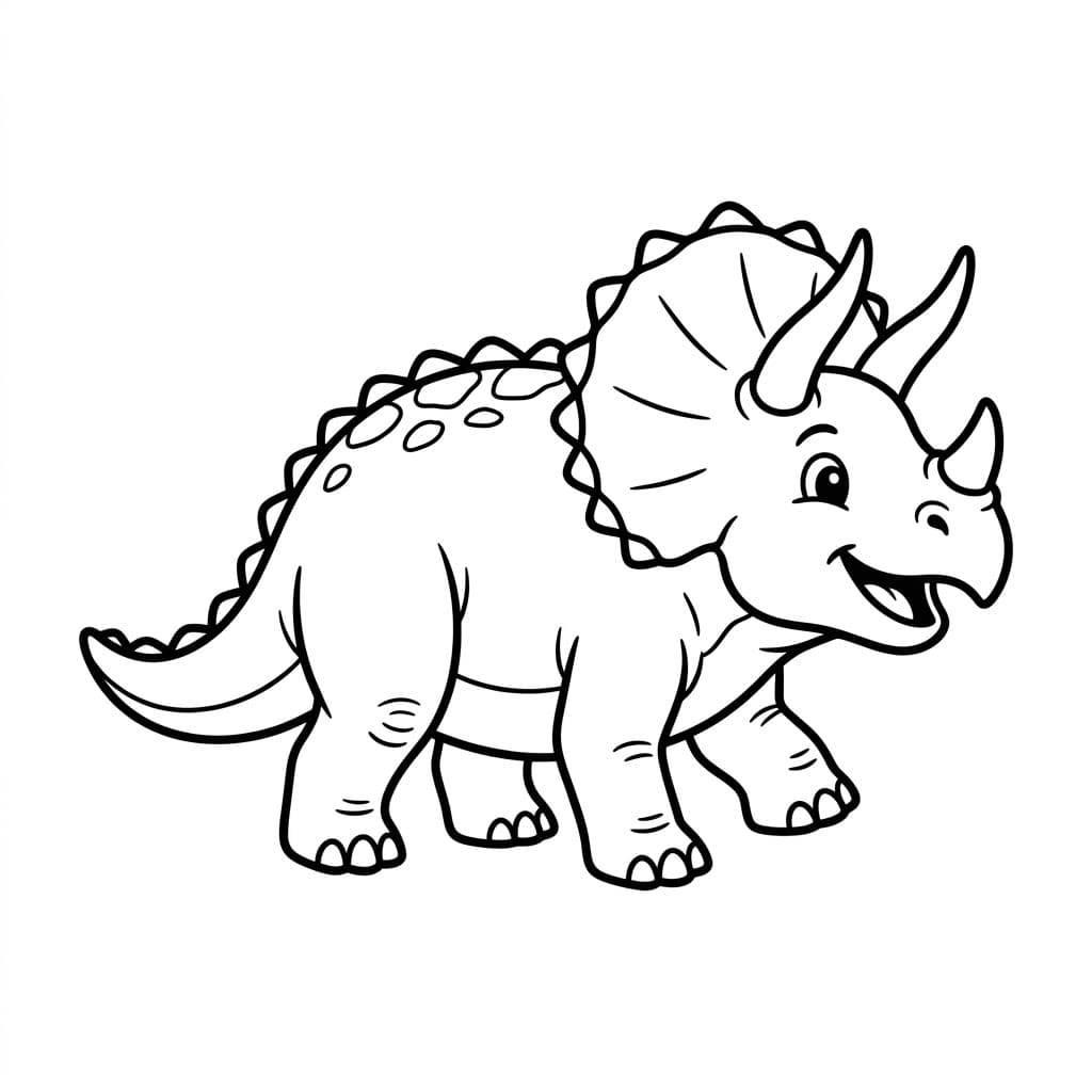 Mosolygó Triceratops kép
