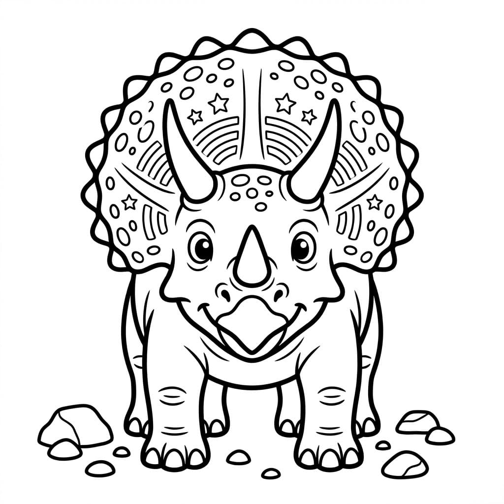 Triceratops színező