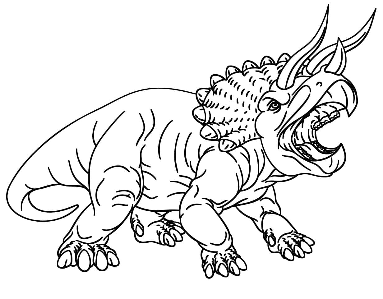 Nagyon dühös Triceratops