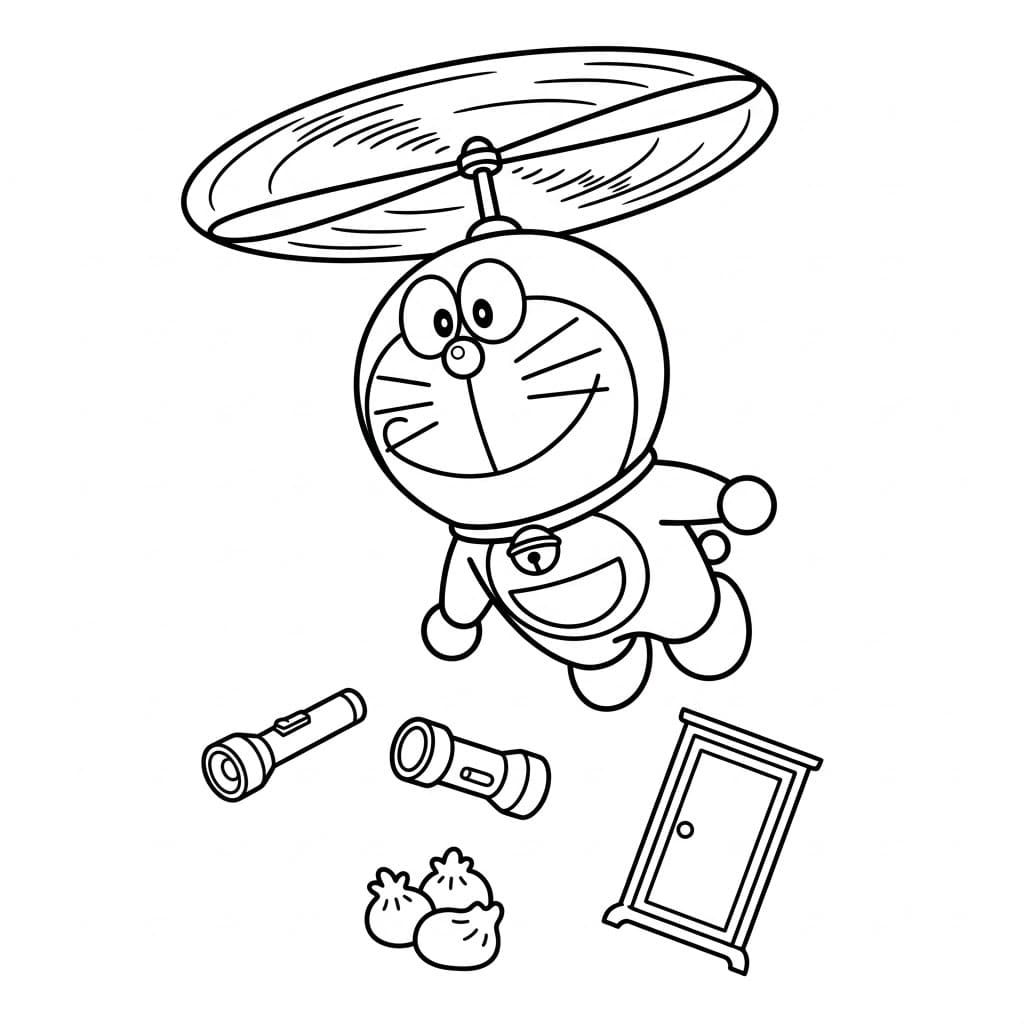 Repülő Propelleres Doraemon