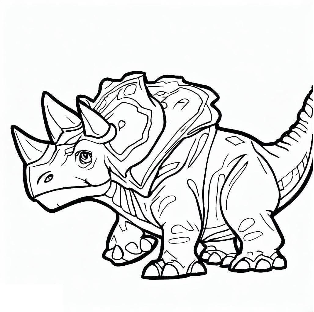 Triceratops Ingyenesen Nyomtatható