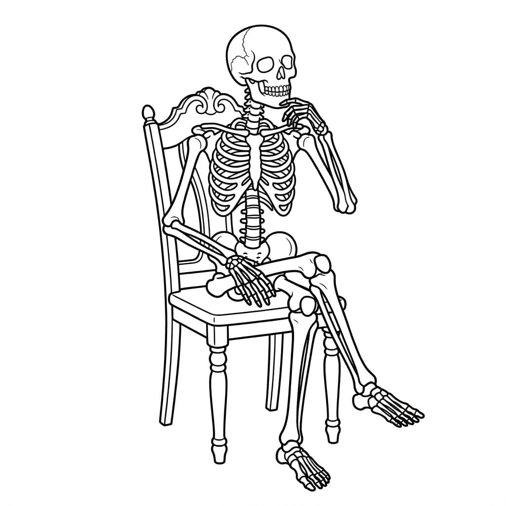 Ülő Csontváz Széken