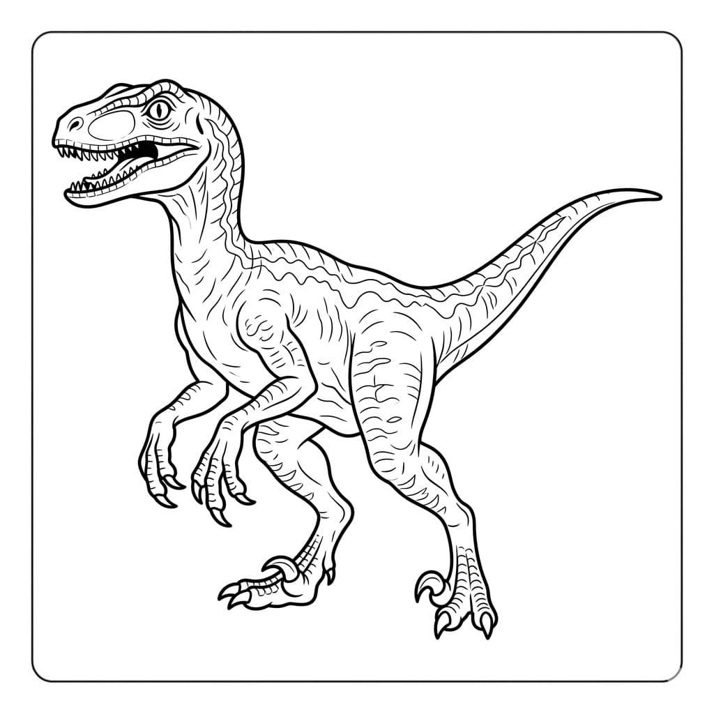 Velociraptor színezők