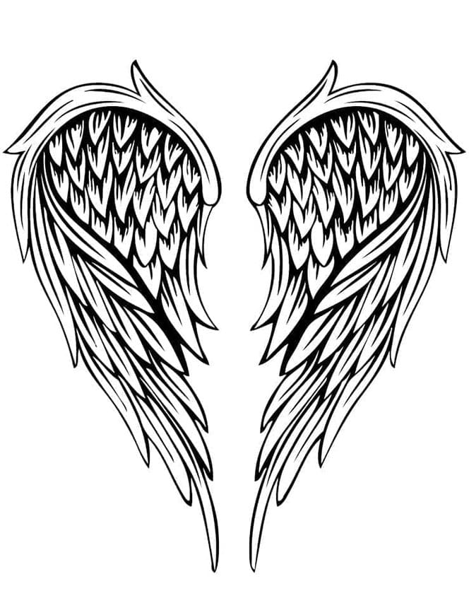 Angyalszárnyak tetoválása