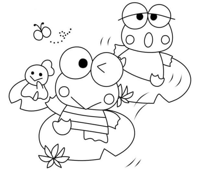 Aranyos Keroppi és barátja