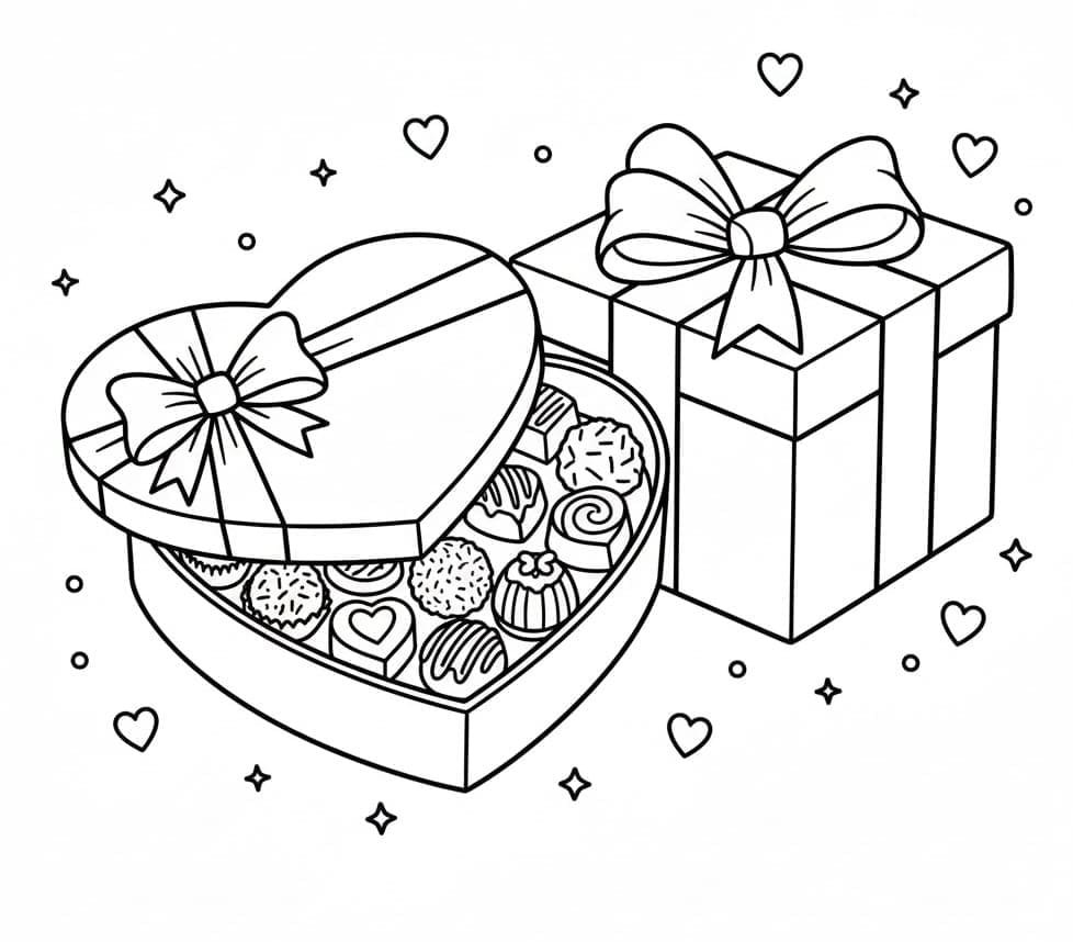 Csokoládé és ajándék Valentin-napra