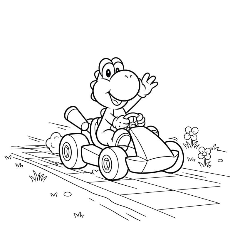 Dinoszaurusz Mario Kart