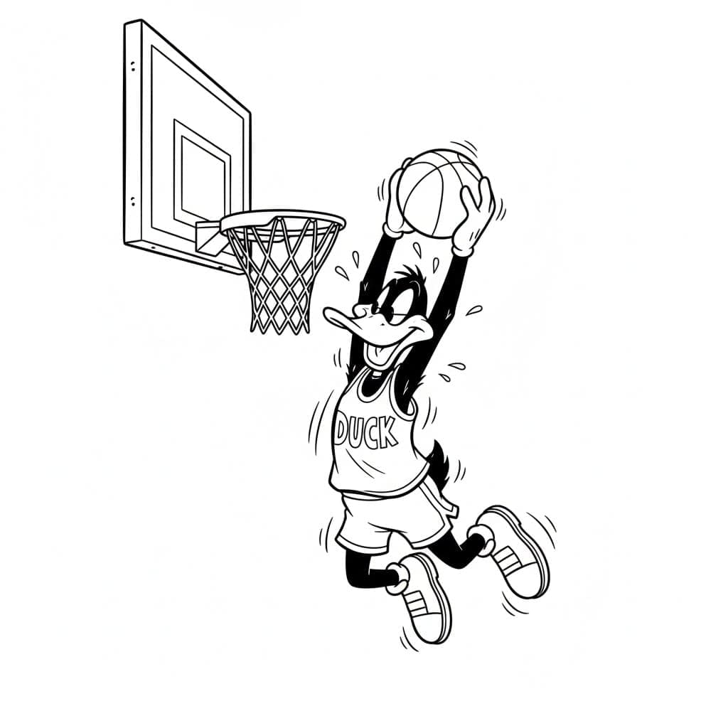 Dodó Kacsa kosárlabdázik