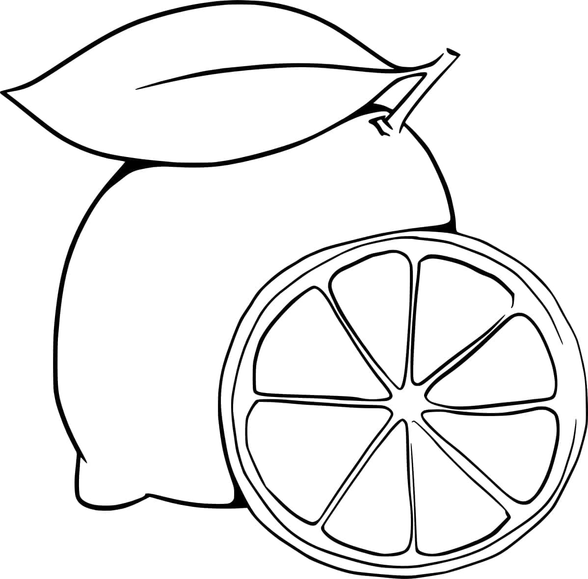 Egyszerű vágású citrom