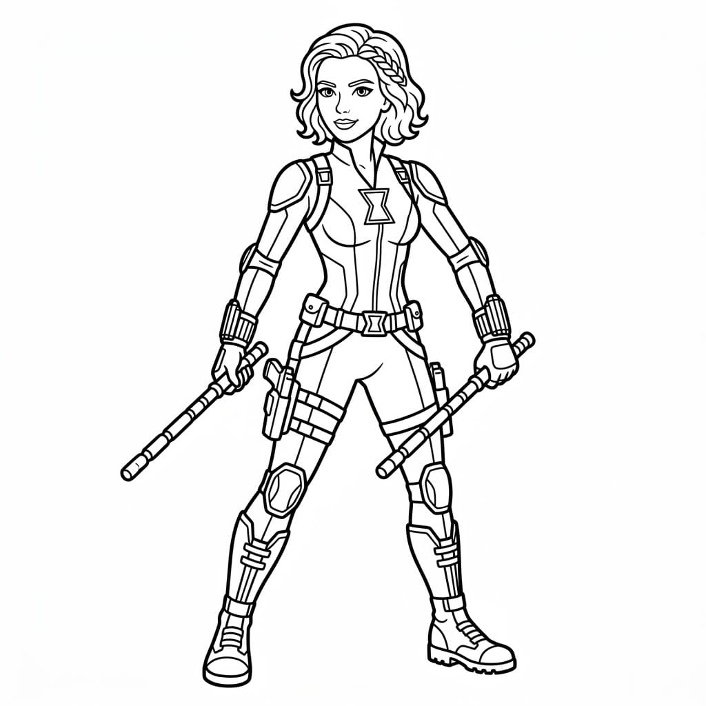 Fekete Özvegy fegyvert tart a kezében