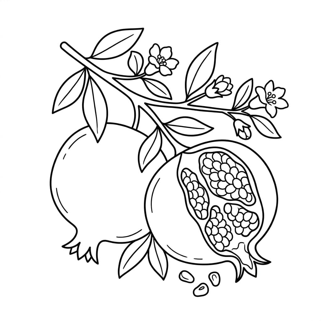 Gránátalma Ágakkal