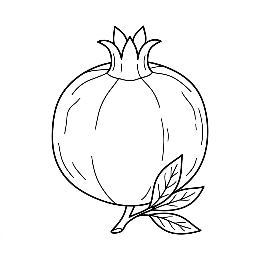 Gránátalma Levéllel