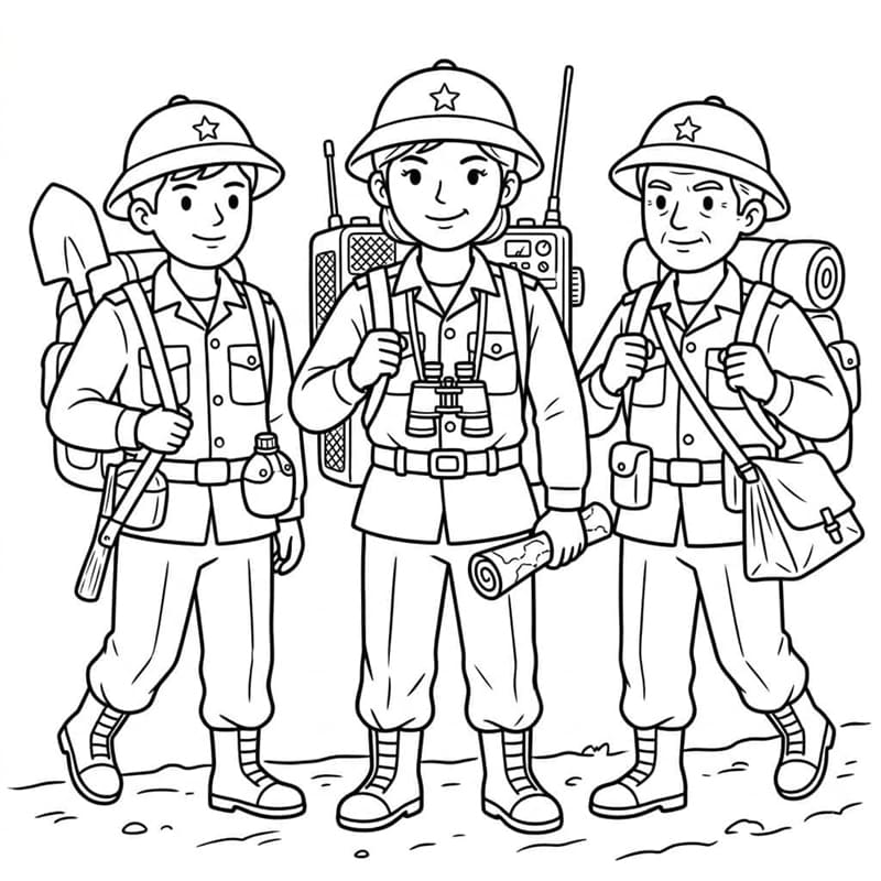 Katonák készen állnak a küldetésre