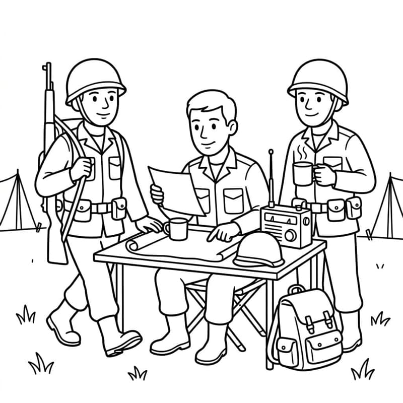 Katonák tervezés közben