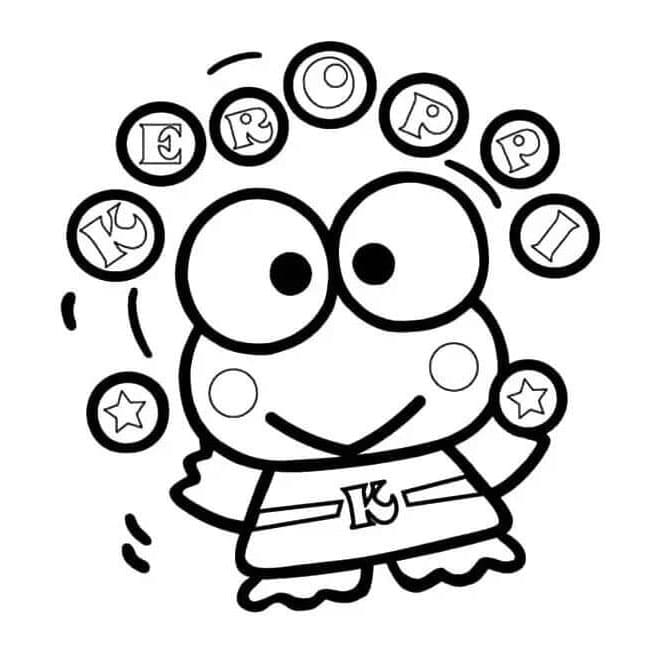 Keroppi Hasunoue betűzsonglőrködés