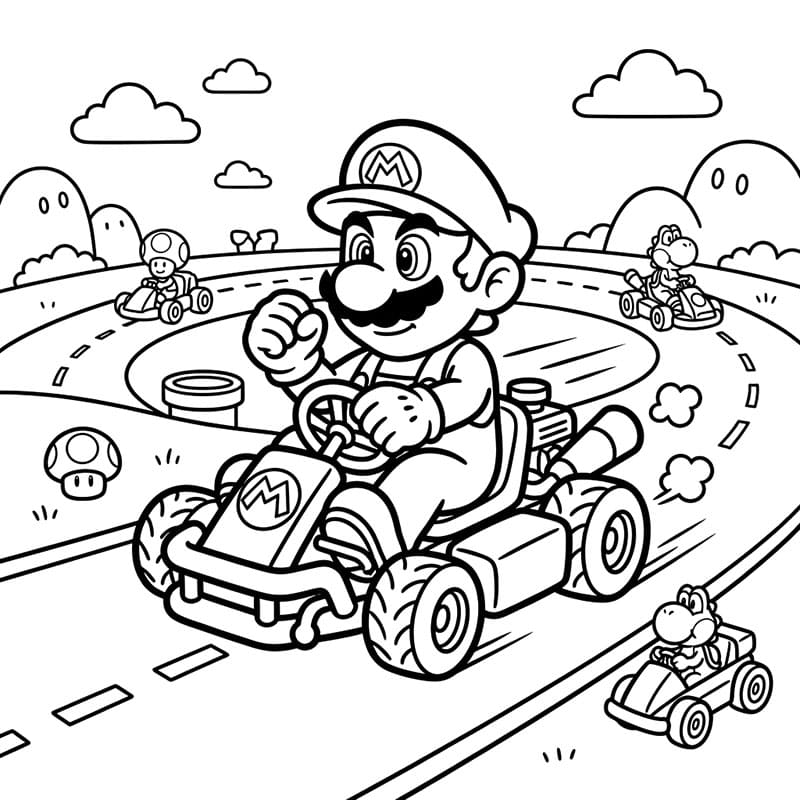 Mario Kart háttér