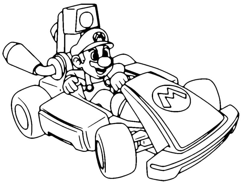 Mario Kart rajz
