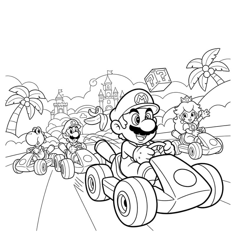 Mario Kart versenyzés