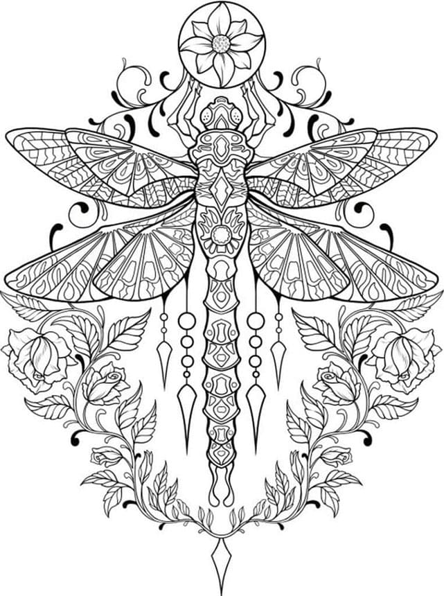 Szitakötő tetoválás