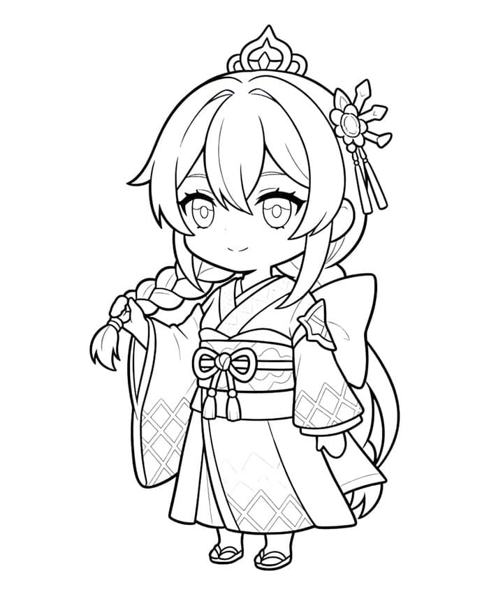 Barbara Chibi Genshin Impact