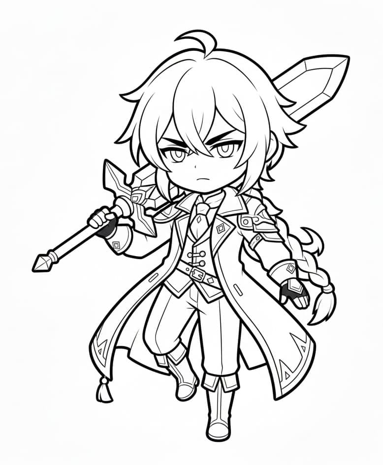 Bennett Chibi Genshin Impact