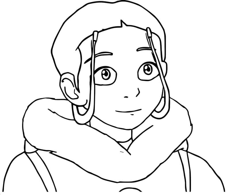 Katara Avatar színező