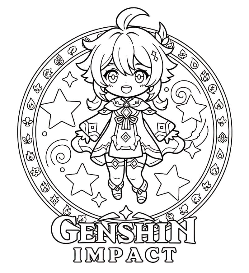 Lumine Chibi Genshin Impact