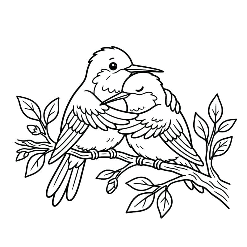 Aranyos kolibri pár