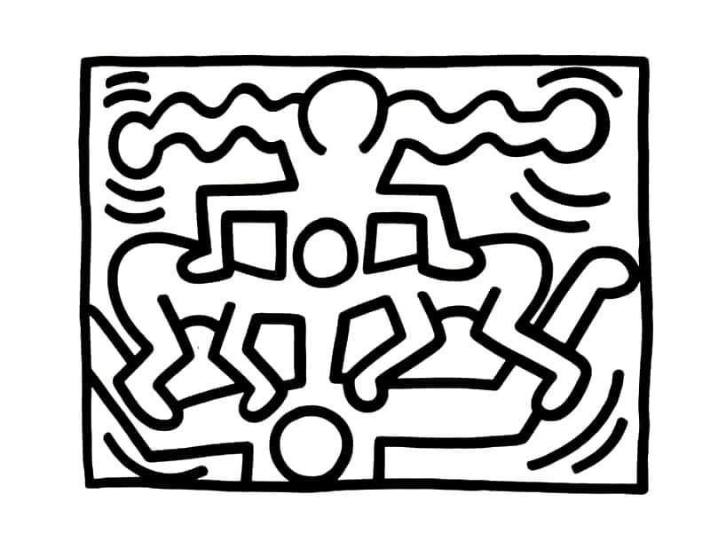 Ingyenesen nyomtatható Keith Haring alkotások