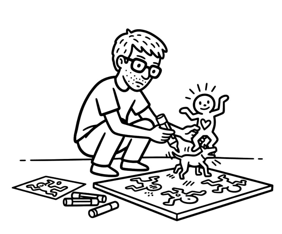 Keith Haring egyszerű