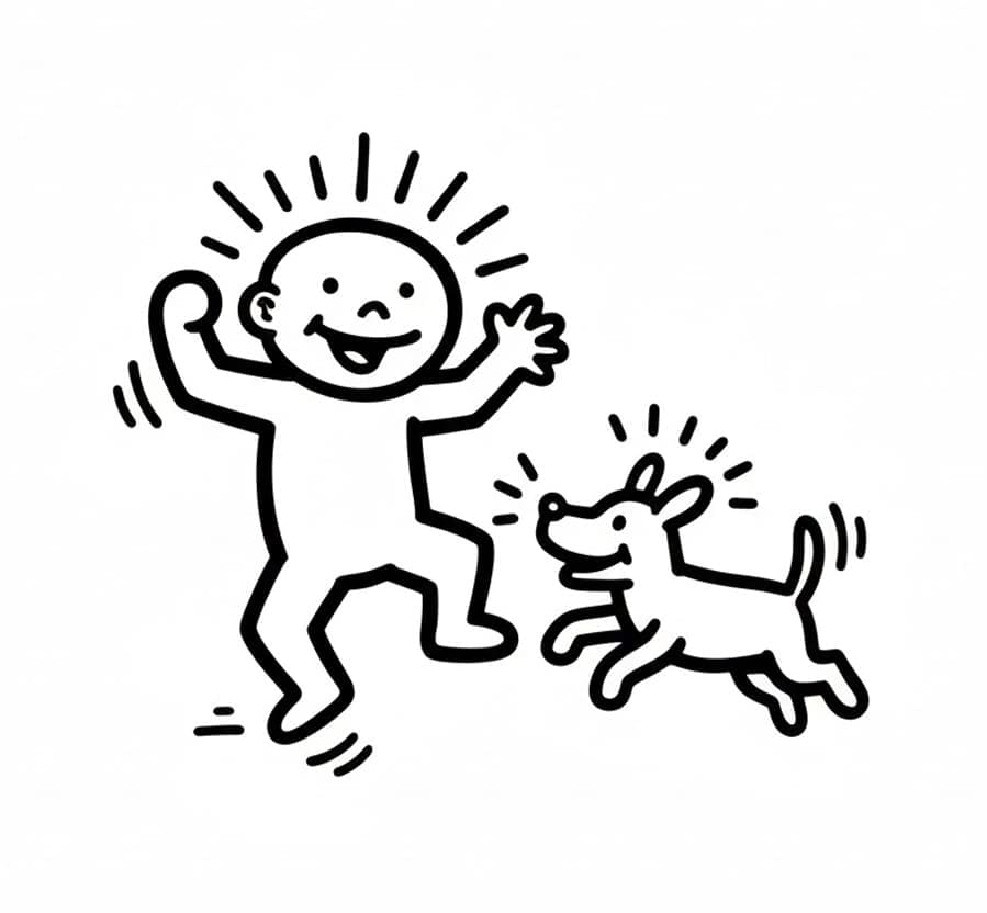 Keith Haring gyönyörű