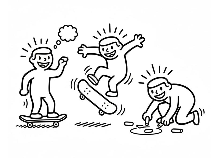 Keith Haring nyomat