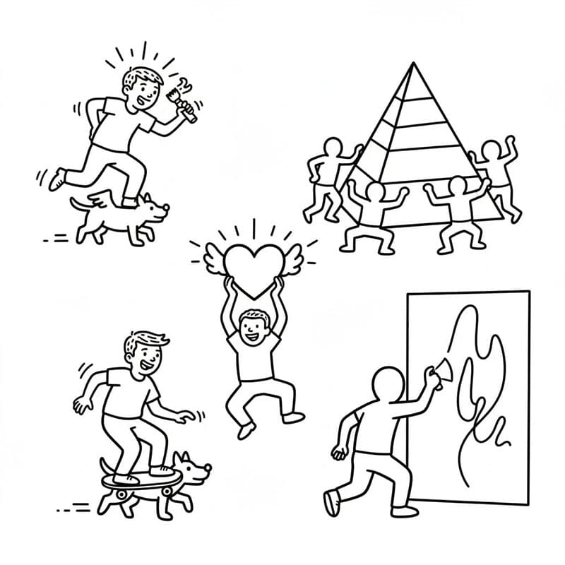 Keith Haring vicces
