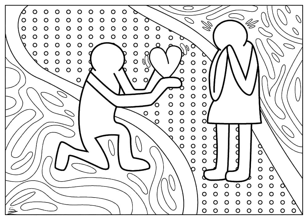 Nyomtatható Keith Haring művészet