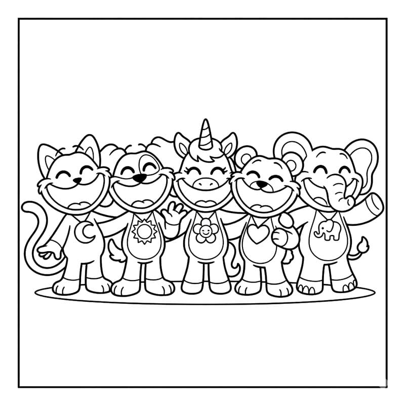 Nyomtatható Smiling Critters