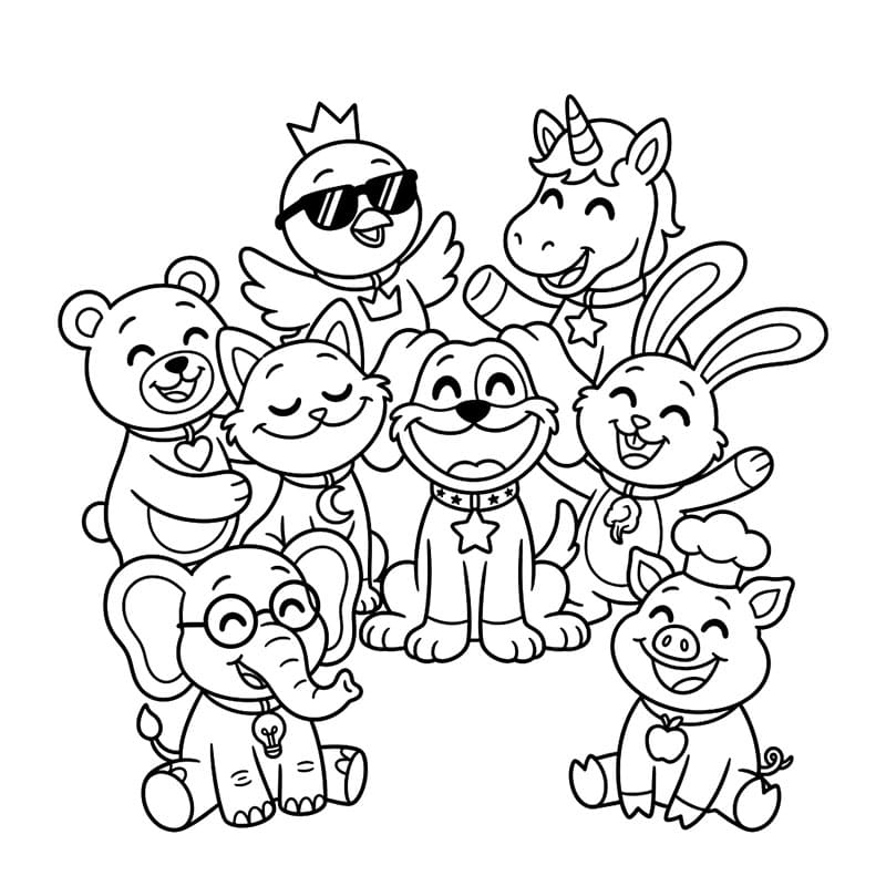 Smiling Critters nyomtatni