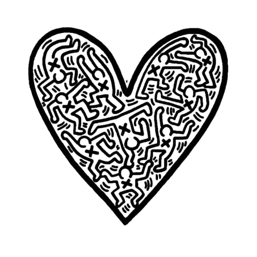 Szív, Keith Haring