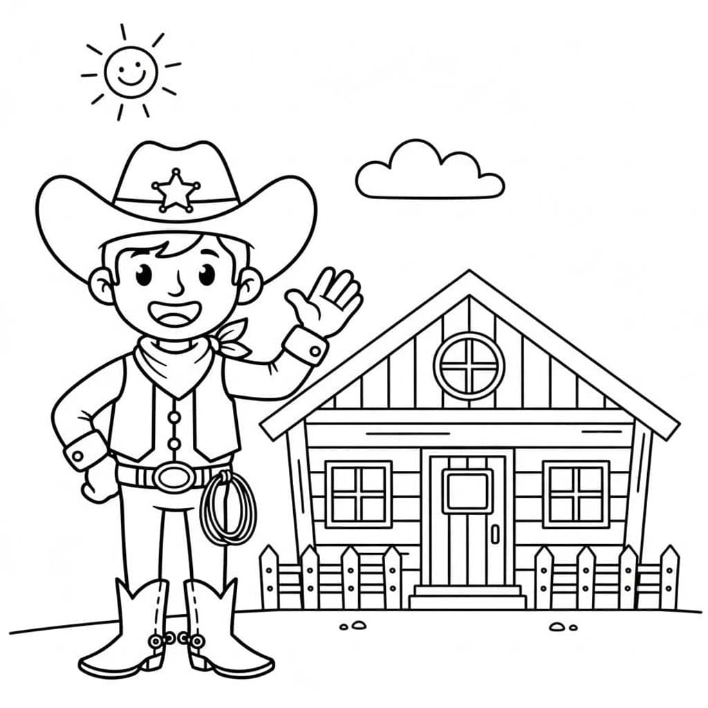 Cowboy nyomtatható alapvető