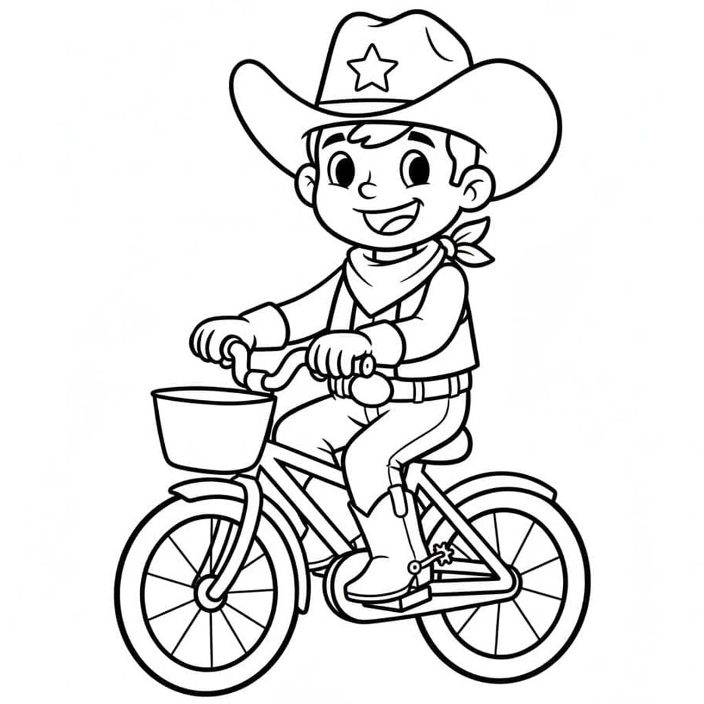 Cowboy nyomtatható egyszerű