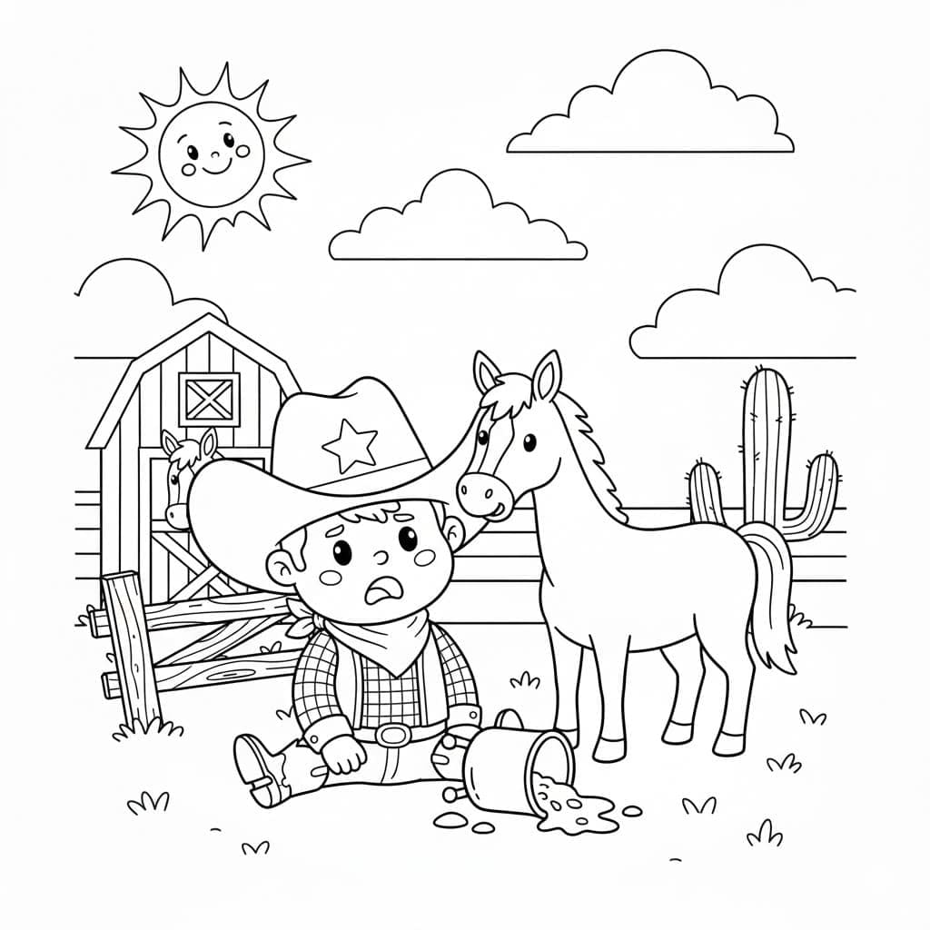 Cowboy nyomtatható könnyen