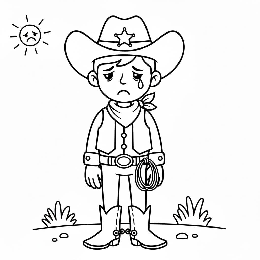 Döntetlen Cowboy ingyenesen nyomtatható
